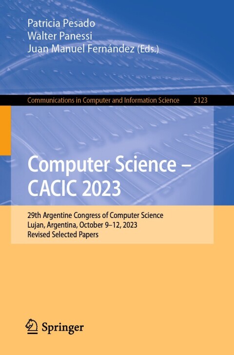 Cover image for book Computer Science – CACIC 2023