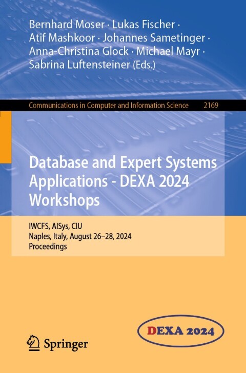 Cover image for book Database and Expert Systems Applications - DEXA 2024 Workshops