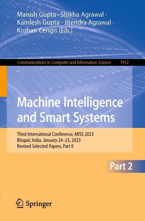 Cover image for book Machine Intelligence and Smart Systems