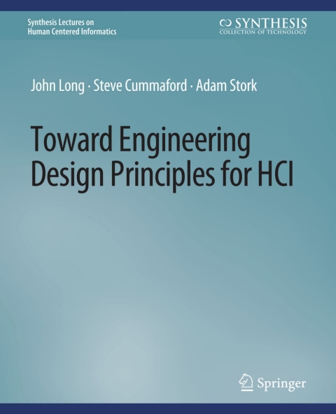 Cover image for book Toward Engineering Design Principles for HCI