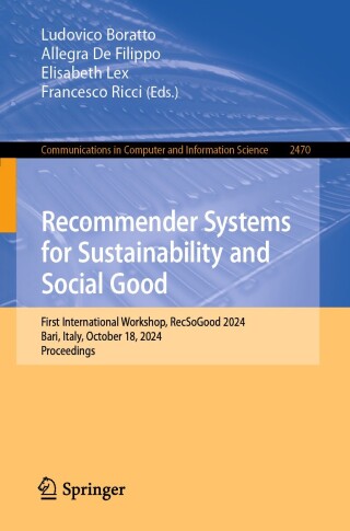 Recommender Systems for Sustainability and Social Good