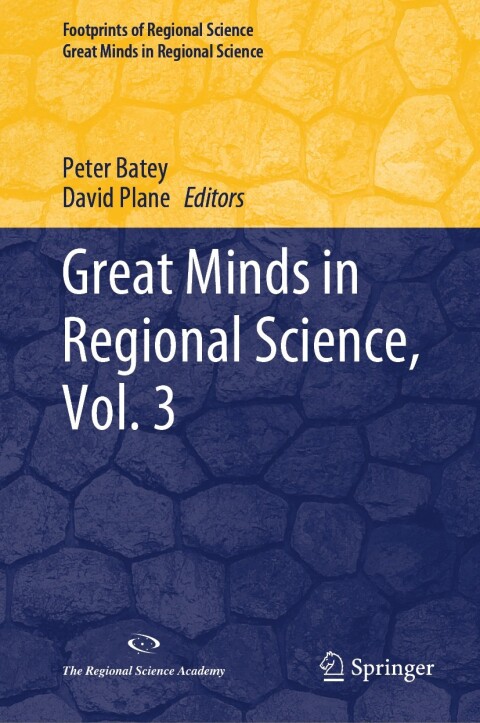 Cover image for book Great Minds in Regional Science, Vol. 3