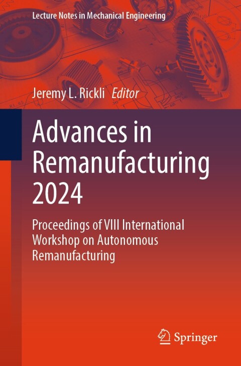 Cover image for book Advances in Remanufacturing 2024