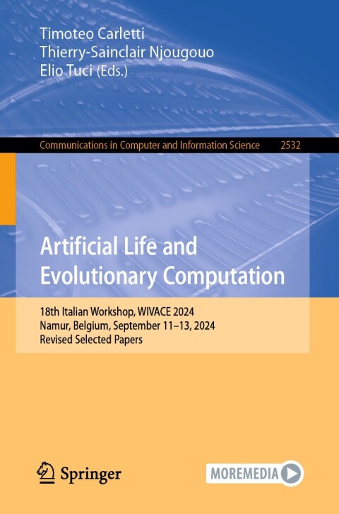 Cover image for book Artificial Life and Evolutionary Computation