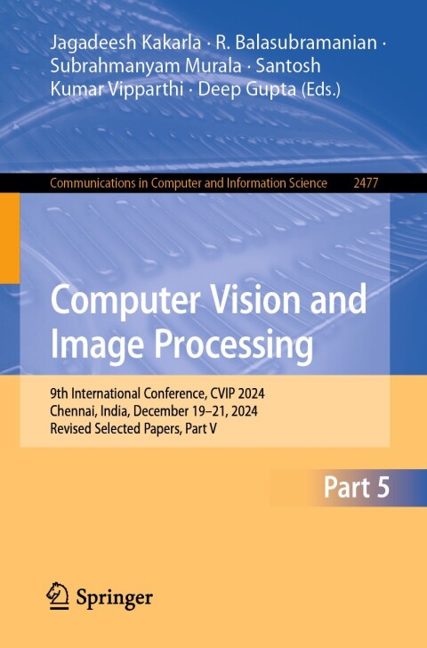 Cover image for book Computer Vision and Image Processing