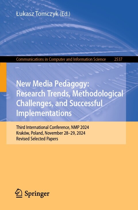 Cover image for book New Media Pedagogy: Research Trends, Methodological Challenges, and Successful Implementations