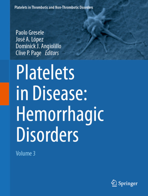 Cover image for book Platelets in Disease: Hemorrhagic Disorders