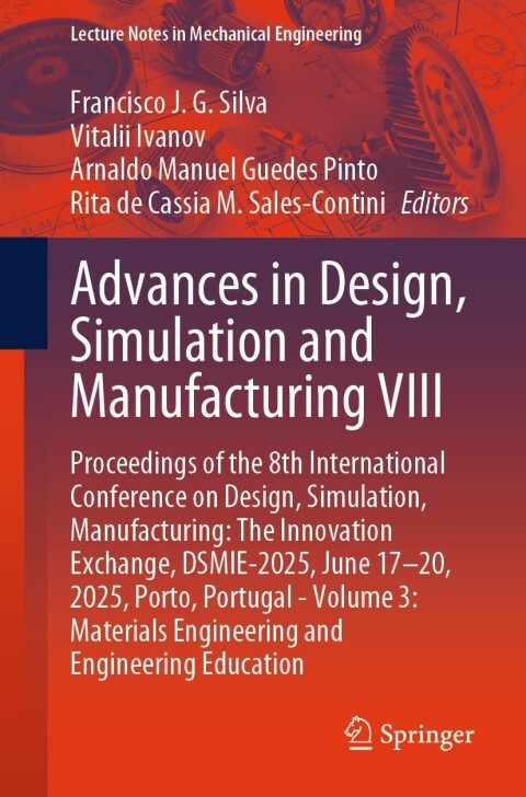 Cover image for book Advances in Design, Simulation and Manufacturing VIII