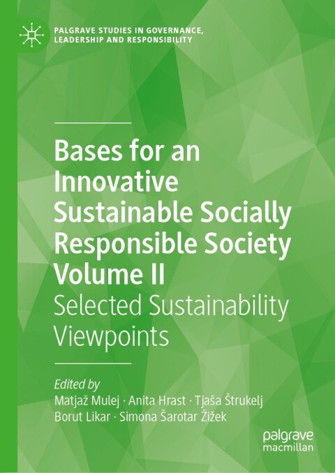 Cover image for book Bases for an Innovative Sustainable Socially Responsible Society Volume II