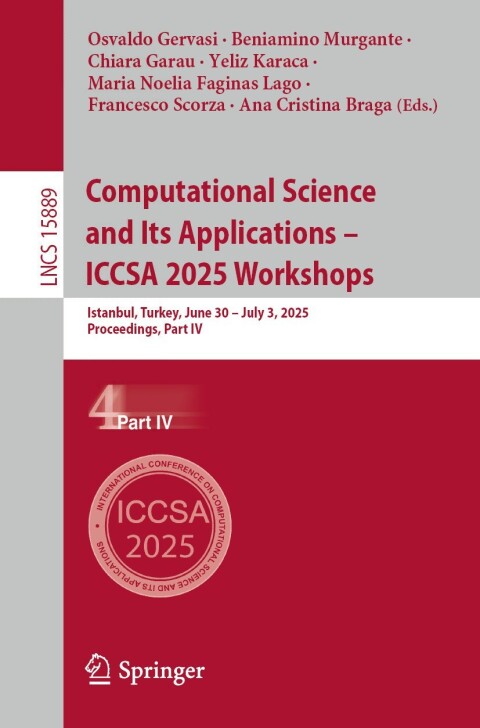 Cover image for book Computational Science and Its Applications – ICCSA 2025 Workshops