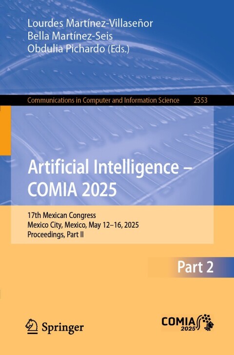 Cover image for book Artificial Intelligence – COMIA 2025