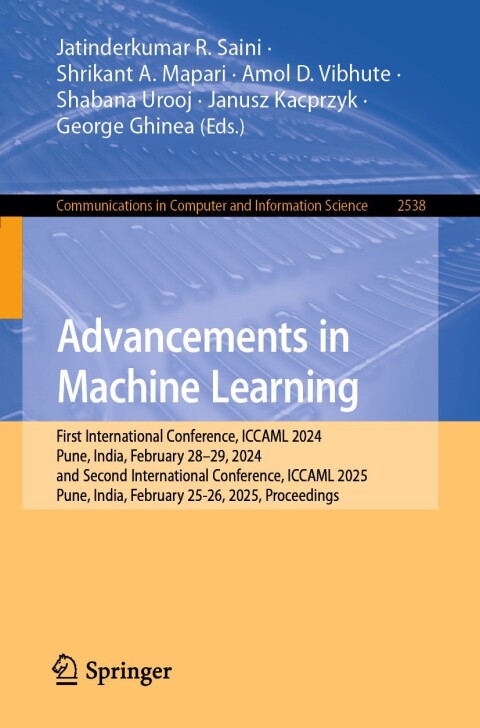 Cover image for book Advancements in Machine Learning