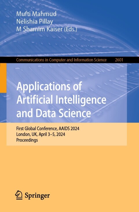 Cover image for book Applications of Artificial Intelligence and Data Science