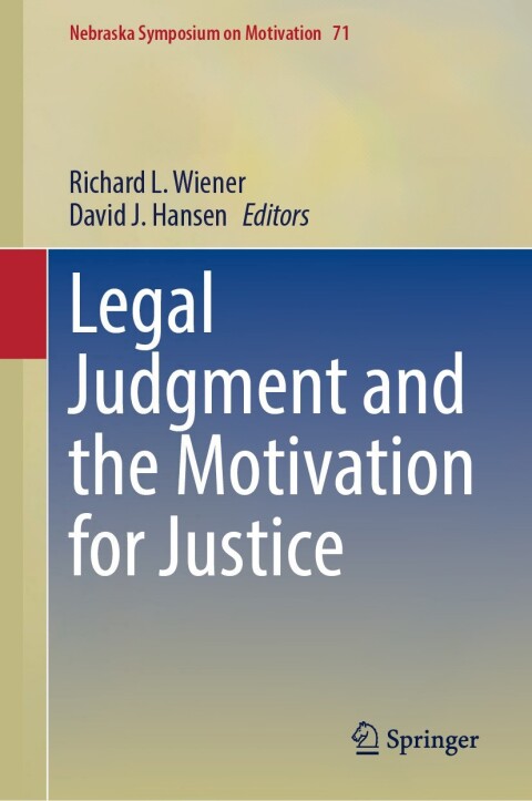 Cover image for book Legal Judgment and the Motivation for Justice