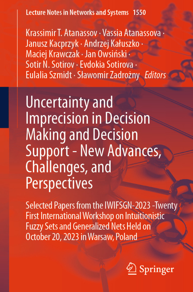 Uncertainty and Imprecision in Decision Making and Decision Support - New Advances, Challenges, and Perspectives