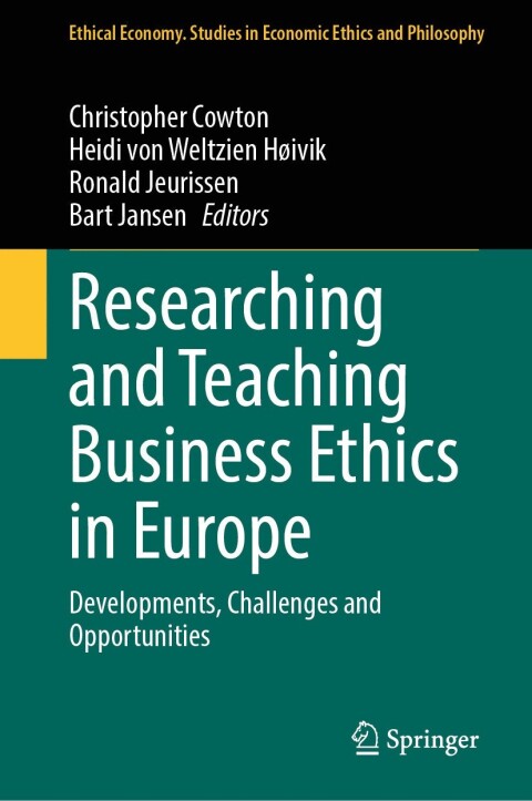 Cover image for book Researching and Teaching Business Ethics in Europe