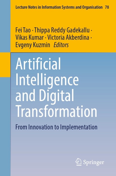 Cover image for book Artificial Intelligence and Digital Transformation
