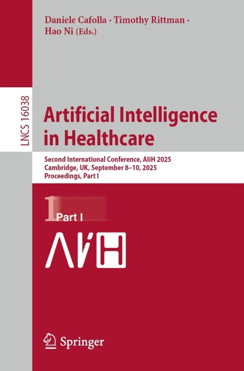 Cover image for book Artificial Intelligence in Healthcare