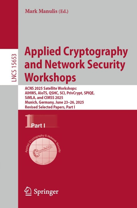 Cover image for book Applied Cryptography and Network Security Workshops
