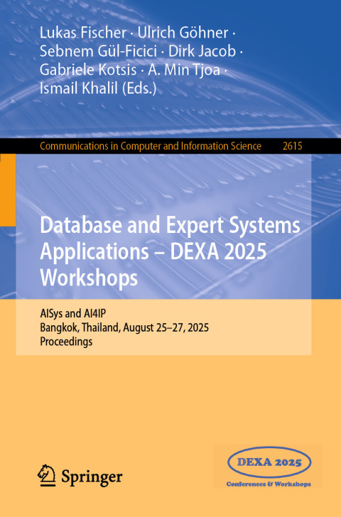 Cover image for book Database and Expert Systems Applications - DEXA 2025 Workshops