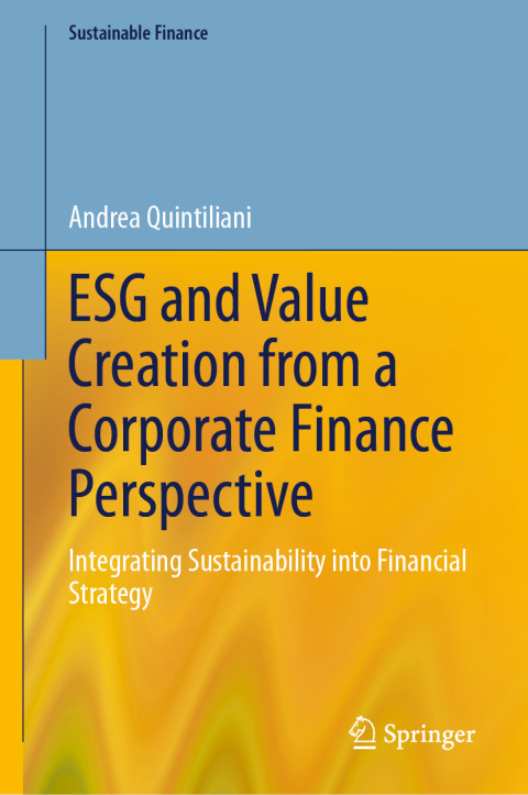 Cover image for book ESG and Value Creation from a Corporate Finance Perspective