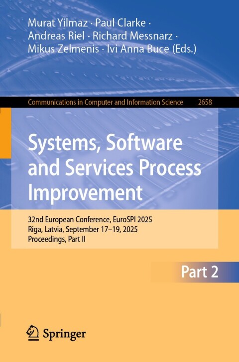 Cover image for book Systems, Software and Services Process Improvement