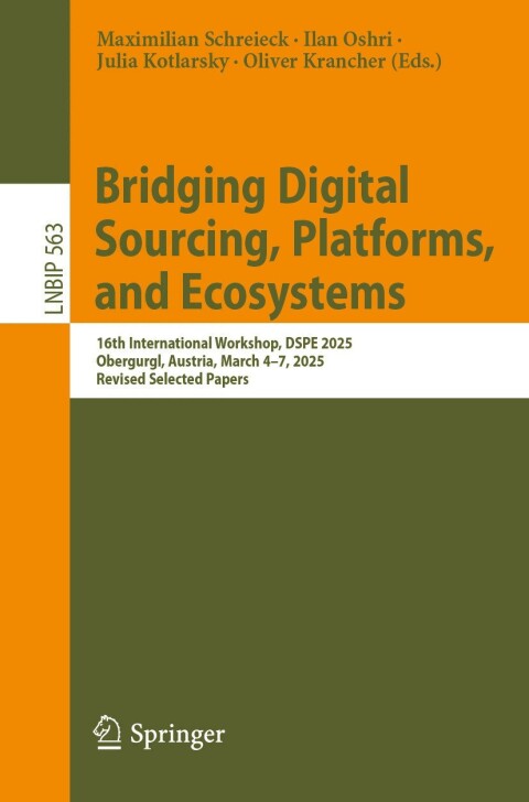 Cover image for book Bridging Digital Sourcing, Platforms, and Ecosystems