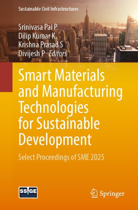 Cover image for book Smart Materials and Manufacturing Technologies for Sustainable Development
