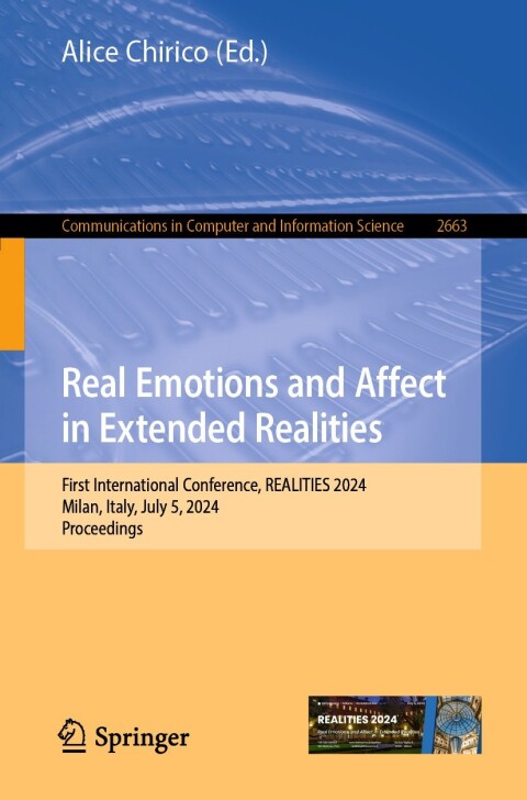 Cover image for book Real Emotions and Affect in Extended Realities