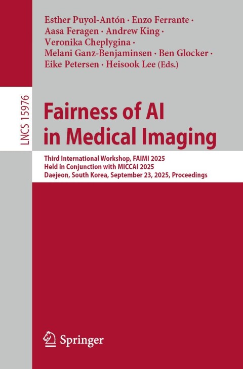 Cover image for book Fairness of AI in Medical Imaging