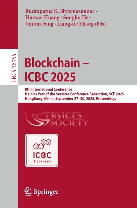Cover image for book Blockchain – ICBC 2025