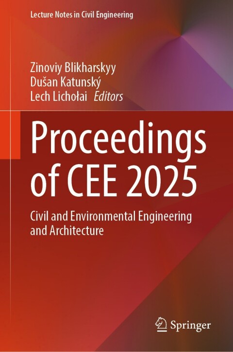 Cover image for book Proceedings of CEE 2025