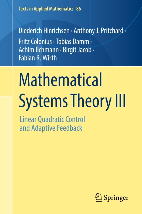 Cover image for book Mathematical Systems Theory III