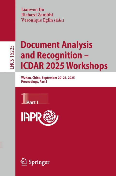 Cover image for book Document Analysis and Recognition – ICDAR 2025 Workshops