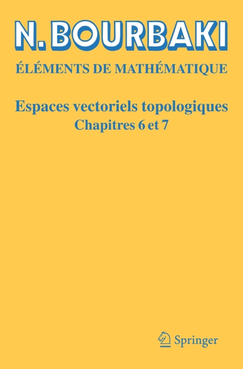 Cover image for book Espaces Vectoriels Topologiques