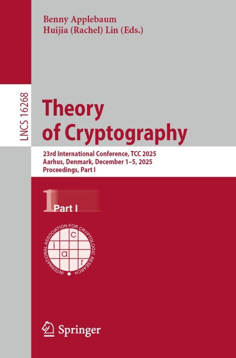 Cover image for book Theory of Cryptography