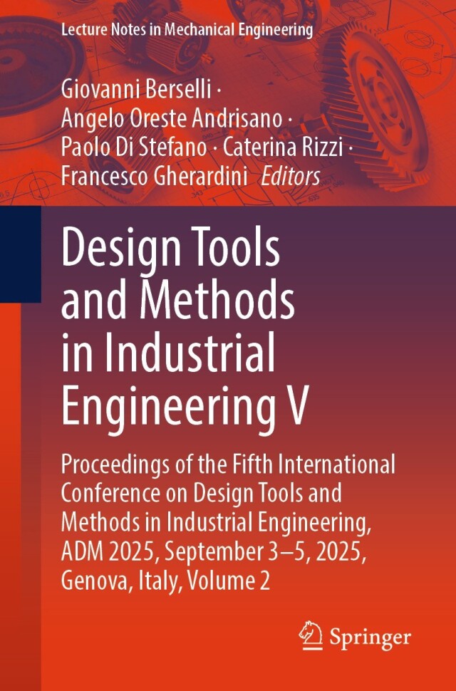 Design Tools and Methods in Industrial Engineering V