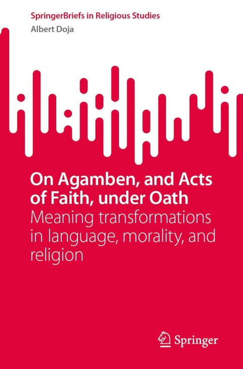 Cover image for book On Agamben, and Acts of Faith, under Oath
