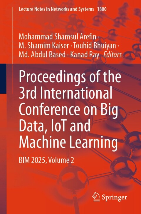Cover image for book Proceedings of the 3rd International Conference on Big Data, IoT and Machine Learning