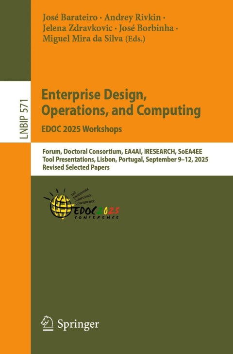 Cover image for book Enterprise Design, Operations, and Computing. EDOC 2025 Workshops