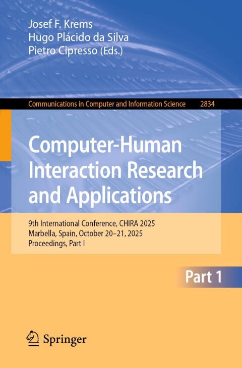 Cover image for book Computer-Human Interaction Research and Applications
