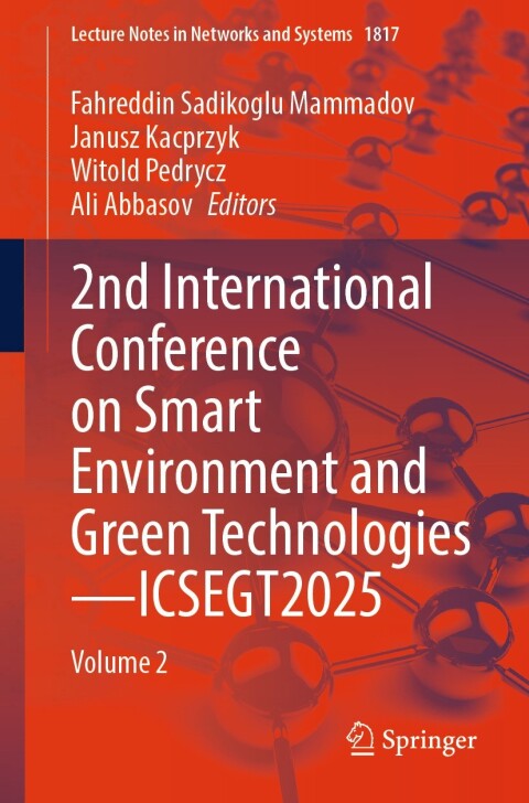 Cover image for book 2nd International Conference on Smart Environment and Green Technologies—ICSEGT2025