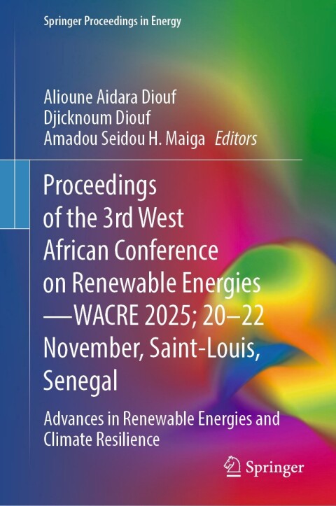 Cover image for book Proceedings of the 3rd West African Conference on Renewable Energies—WACRE 2025; 20–22 November, Saint-Louis, Senegal