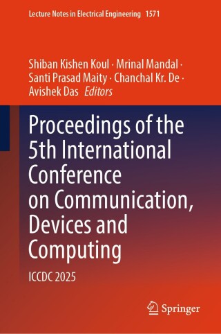 Proceedings of the 5th International Conference on Communication, Devices and Computing