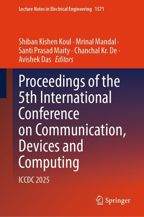 Cover image for book Proceedings of the 5th International Conference on Communication, Devices and Computing