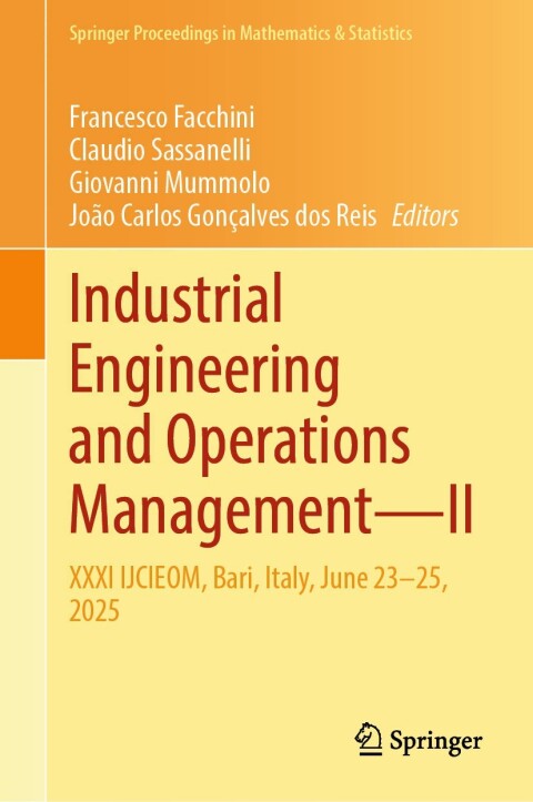 Cover image for book Industrial Engineering and Operations Management—II