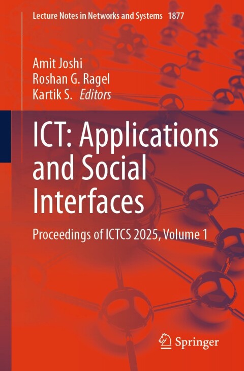 Cover image for book ICT: Applications and Social Interfaces