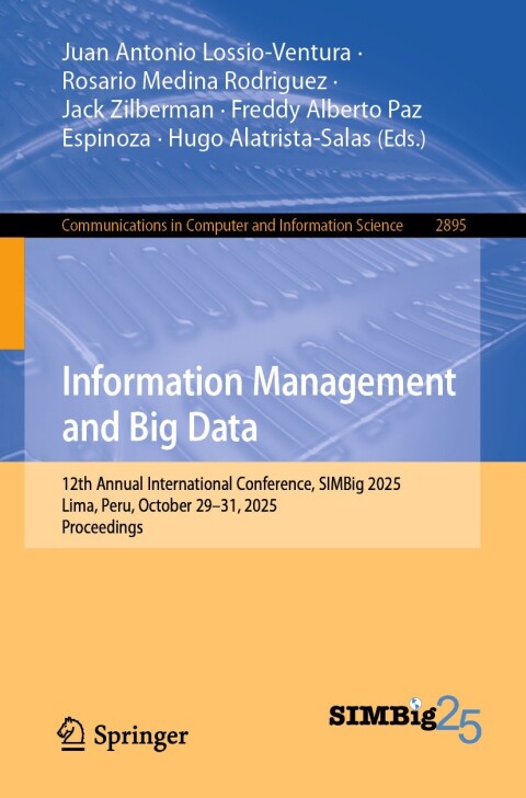 Cover image for book Information Management and Big Data