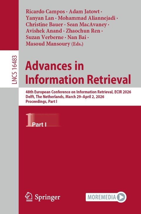 Cover image for book Advances in Information Retrieval