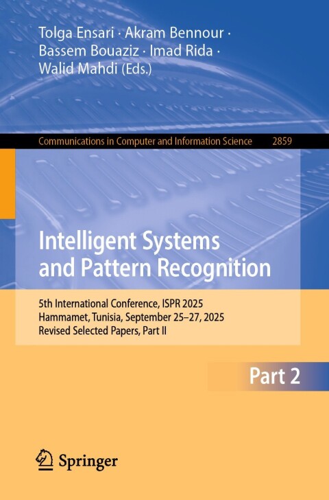 Cover image for book Intelligent Systems and Pattern Recognition